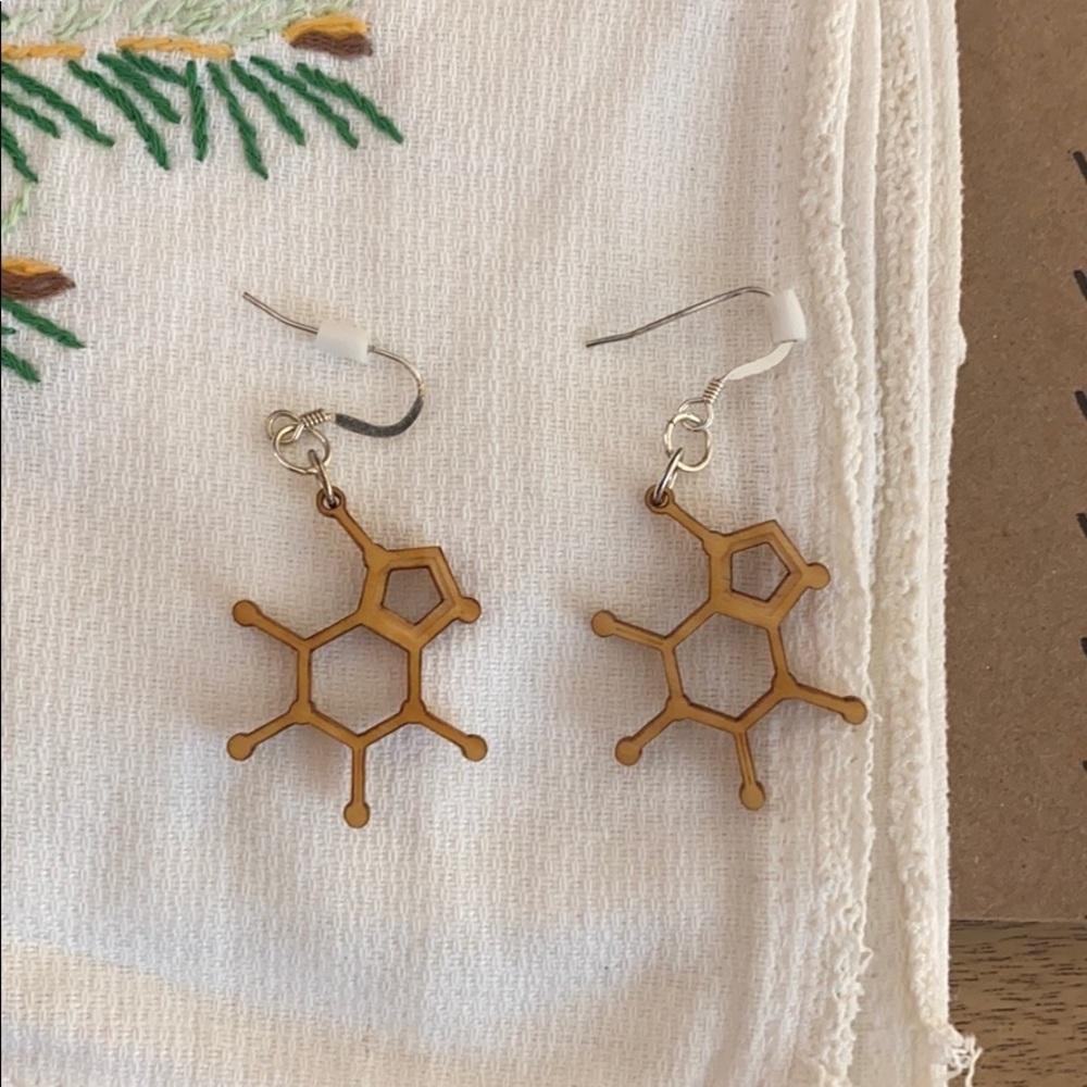 Caffeine earrings